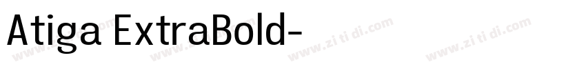 Atiga ExtraBold字体转换